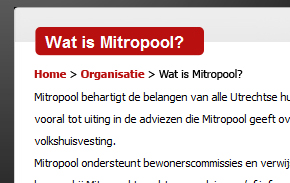 Fout voorbeeld van een pathway.