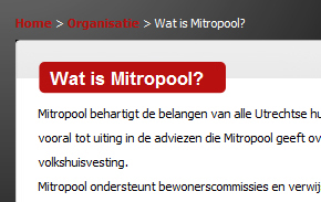 Goed voorbeeld van een pathway.