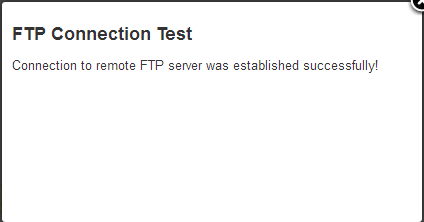 FTP connection test