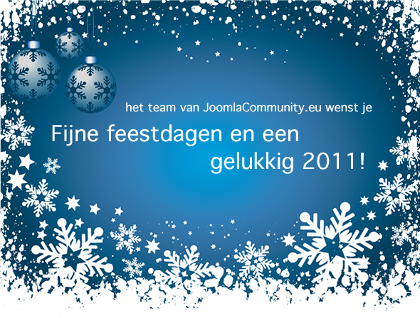 Fijne feestdagen en een gelukkig 2011!