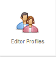 JCE Editor Profiles knop